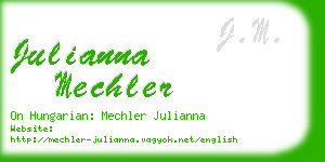 julianna mechler business card